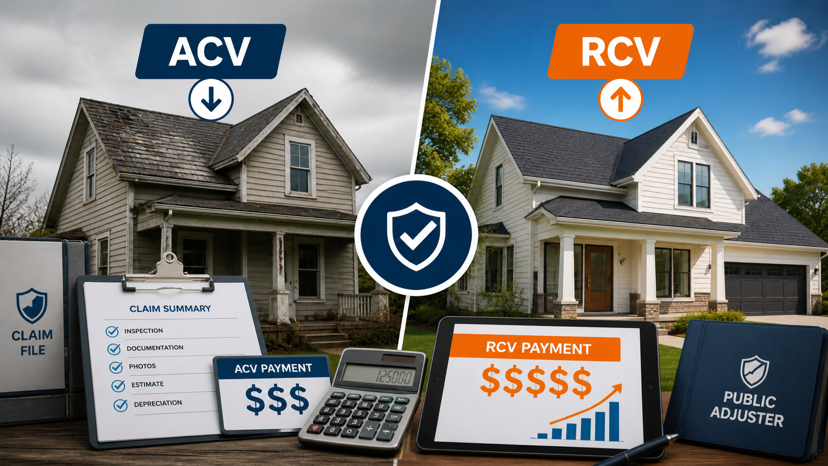 ACV vs. RCV Payments: A Public Adjuster’s Guide to Tracking What Your Clients Are Owed
